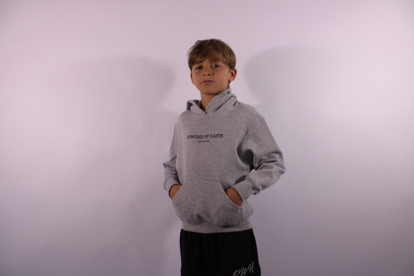 Powered By Faith Youth Hoodie